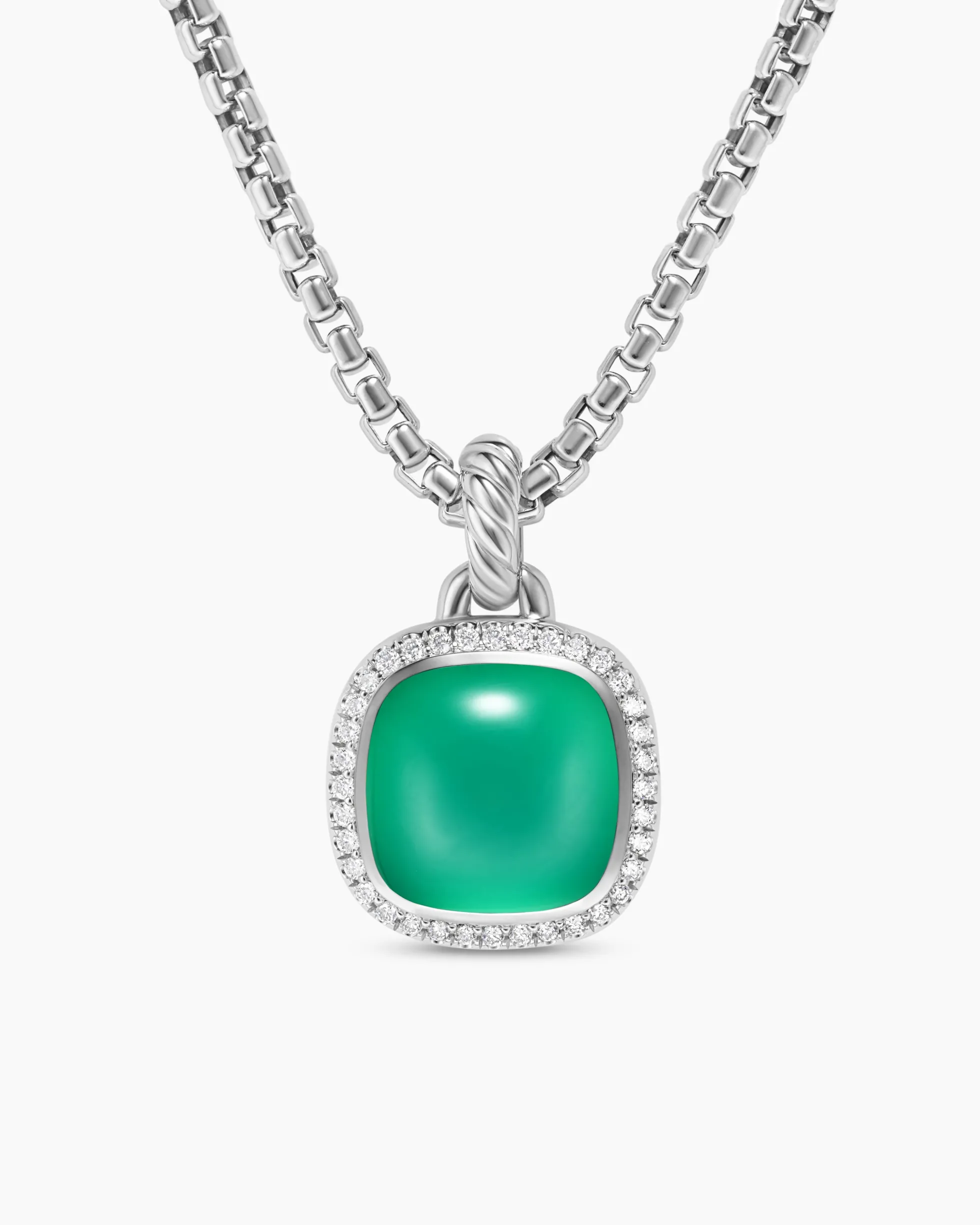 Albion® Pendant Sterling Silver with Lagoon Orchid and Diamonds, 11mm
