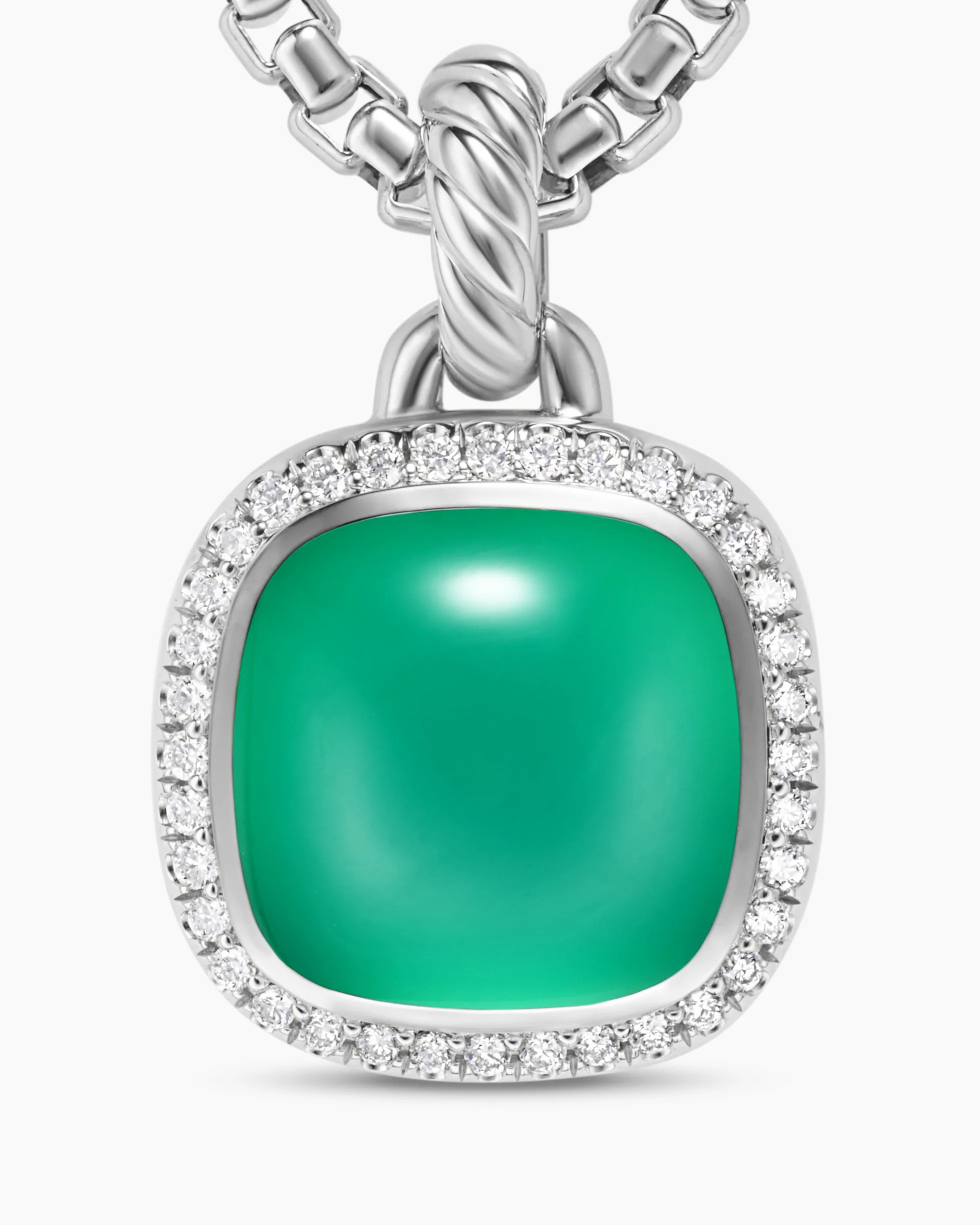 Albion® Pendant Sterling Silver with Lagoon Orchid and Diamonds, 11mm