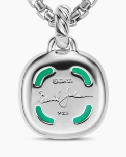 Albion® Pendant Sterling Silver with Lagoon Orchid and Diamonds, 11mm