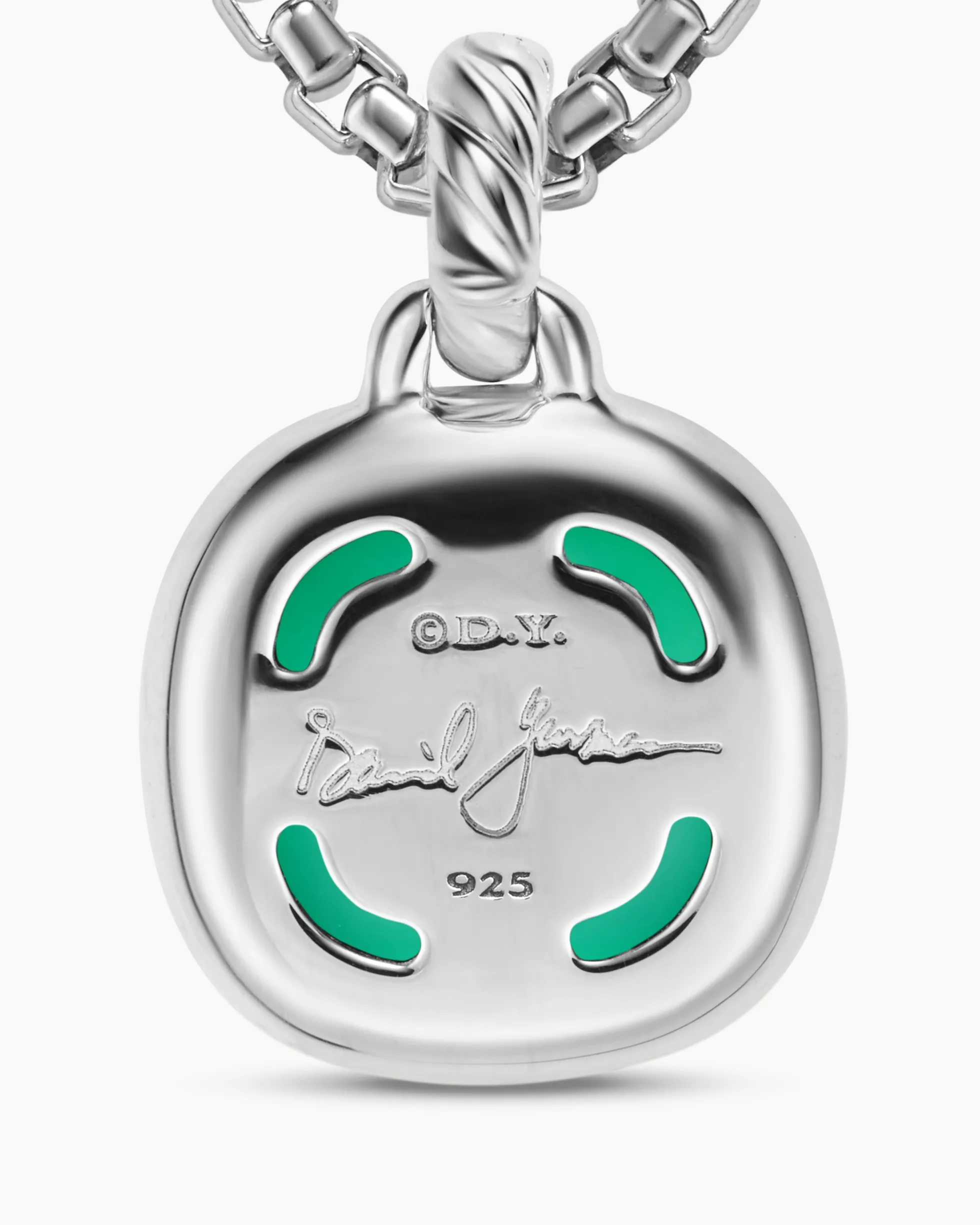 Albion® Pendant Sterling Silver with Lagoon Orchid and Diamonds, 11mm