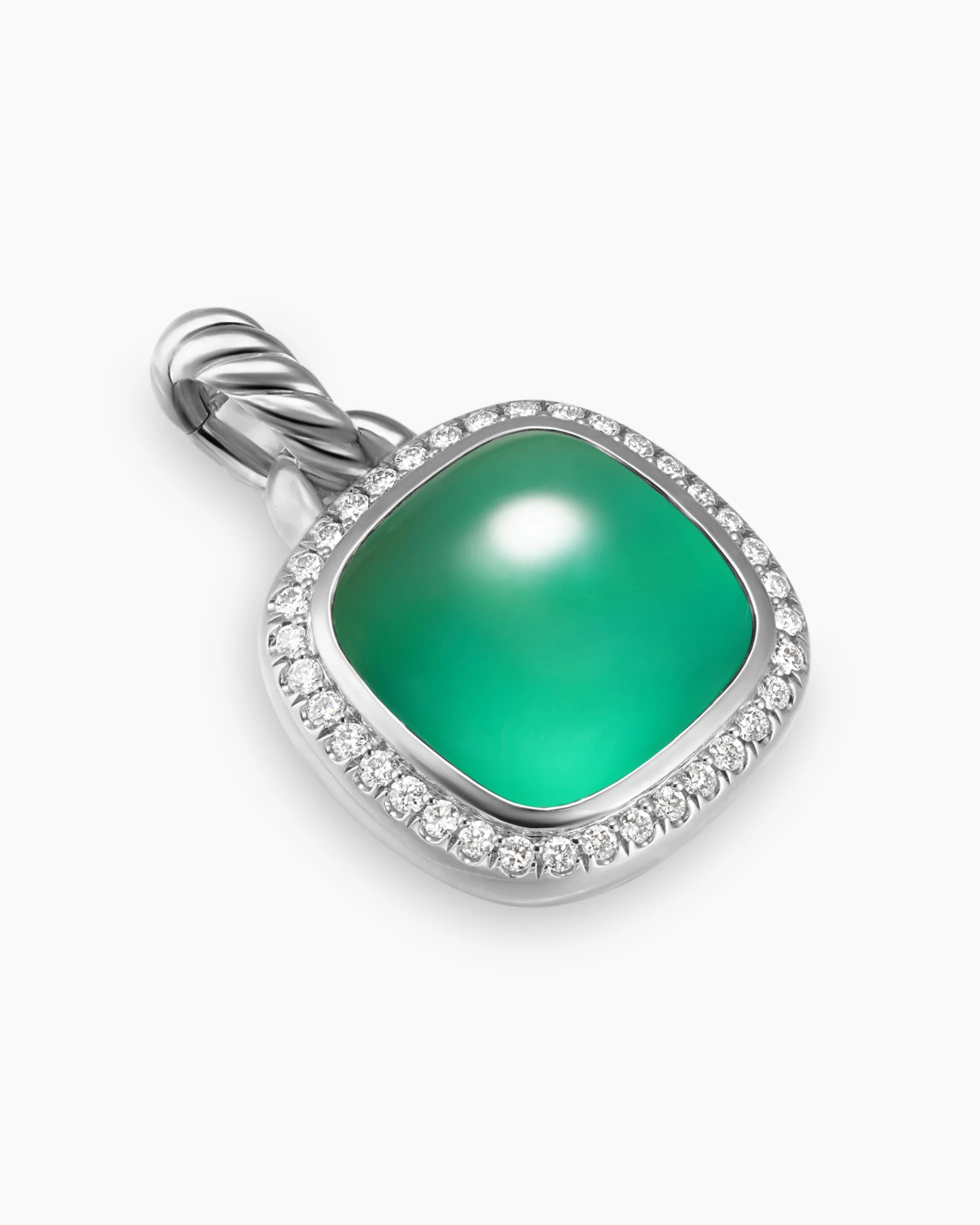 Albion® Pendant Sterling Silver with Lagoon Orchid and Diamonds, 11mm