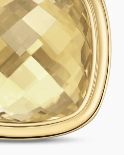 Albion® Pendant Sterling Silver with 18K Yellow Gold and Champagne Citrine, 15mm