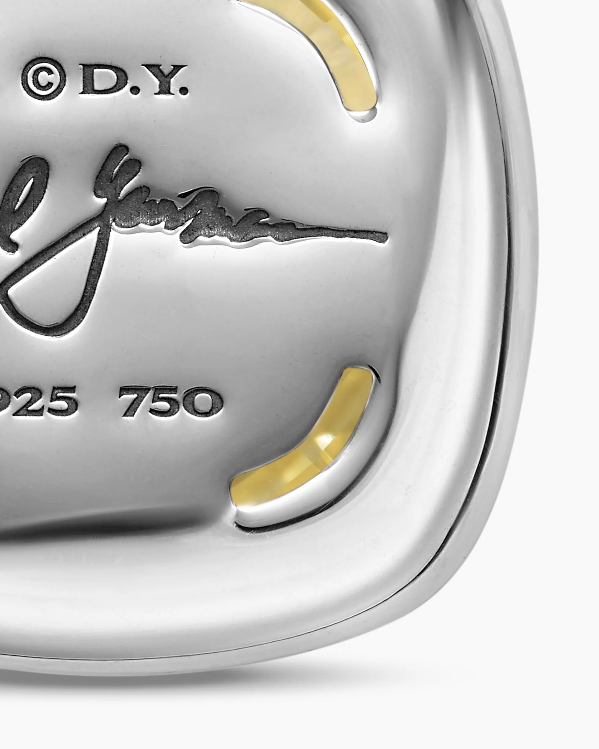 Albion® Pendant Sterling Silver with 18K Yellow Gold and Champagne Citrine, 15mm