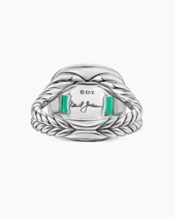 Albion® Ring Sterling Silver with Lagoon Orchid and Diamonds, 11mm