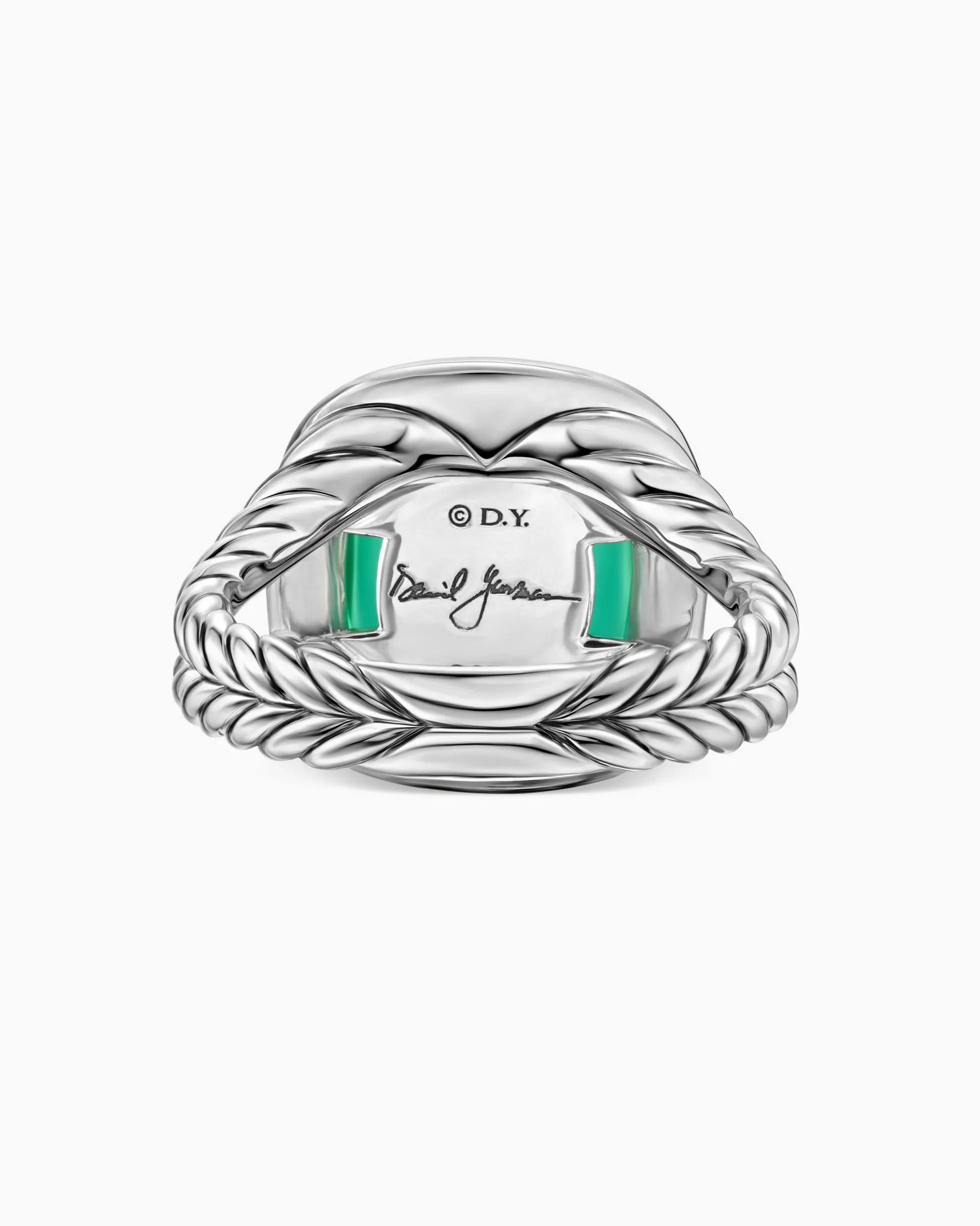 Albion® Ring Sterling Silver with Lagoon Orchid and Diamonds, 11mm