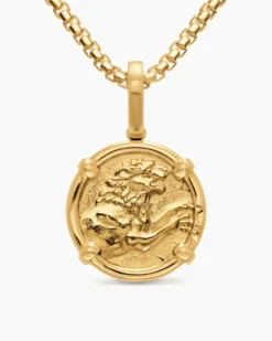 Alexander the Great Amulet 18K Yellow Gold, 20.5mm