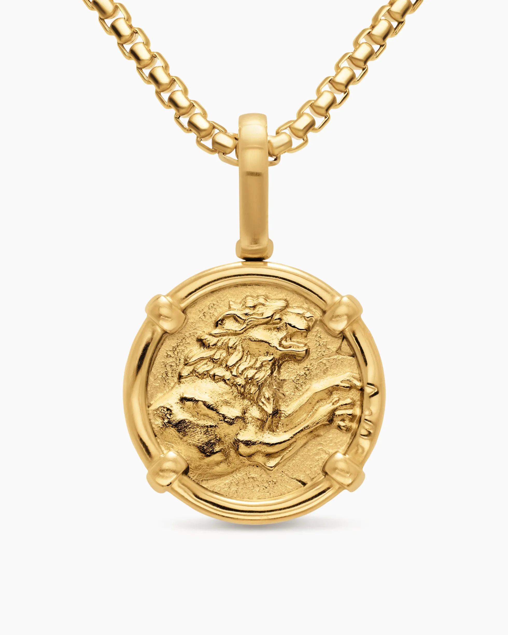 Alexander the Great Amulet 18K Yellow Gold, 20.5mm