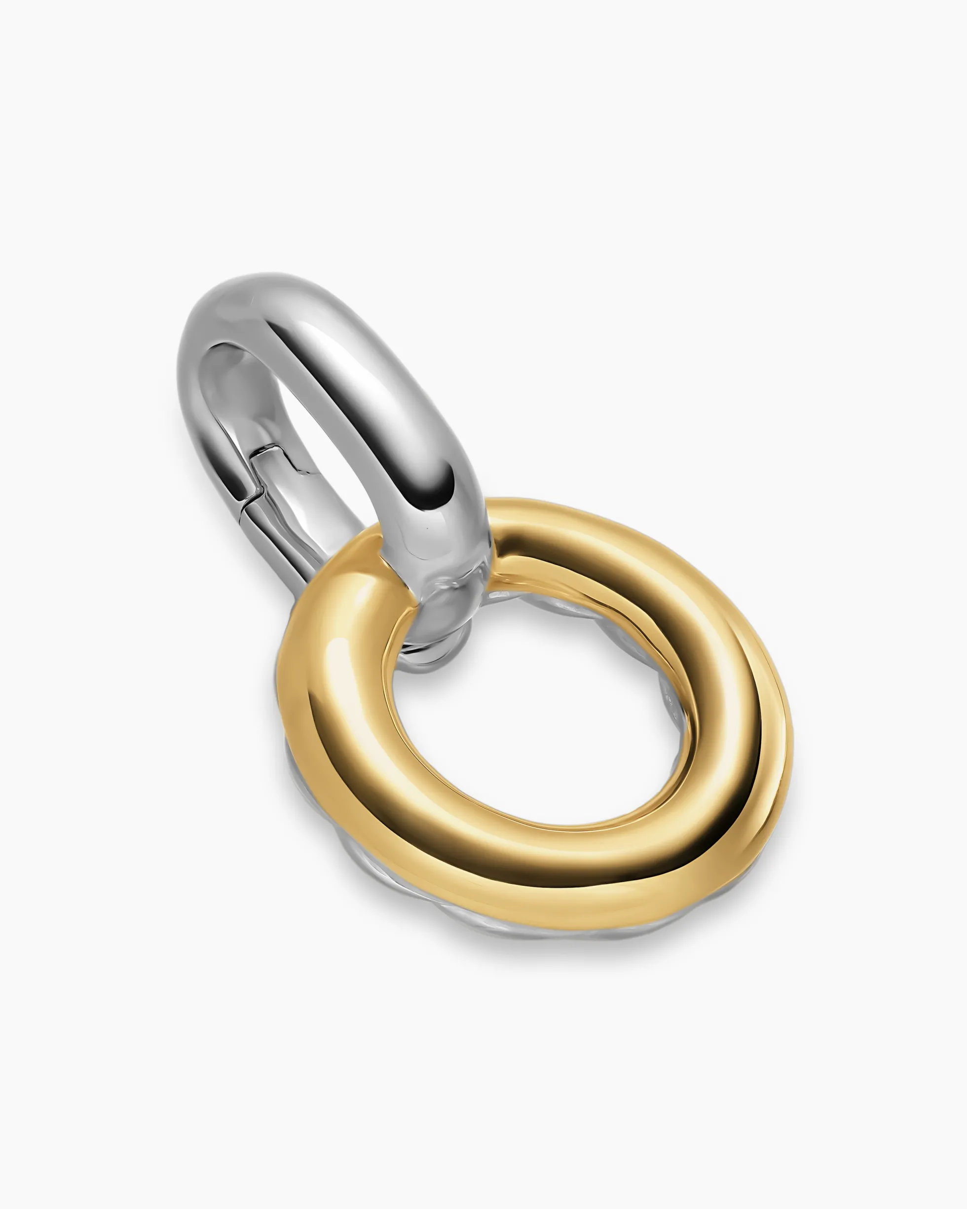 Amulet Holder Sterling Silver with 14K Yellow Gold, 20.3mm