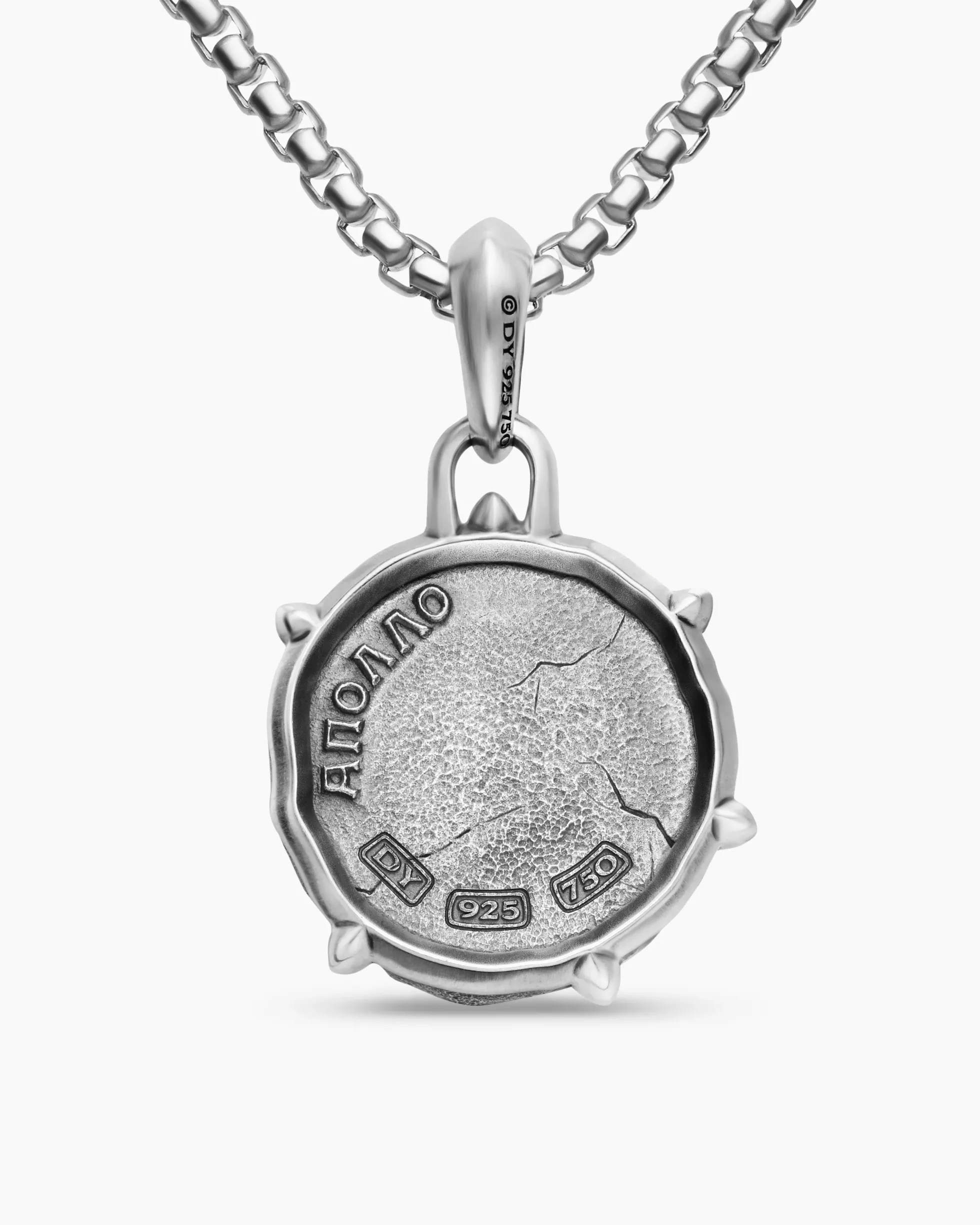 Apollo Amulet Sterling Silver with 18K Yellow Gold, 26.4mm