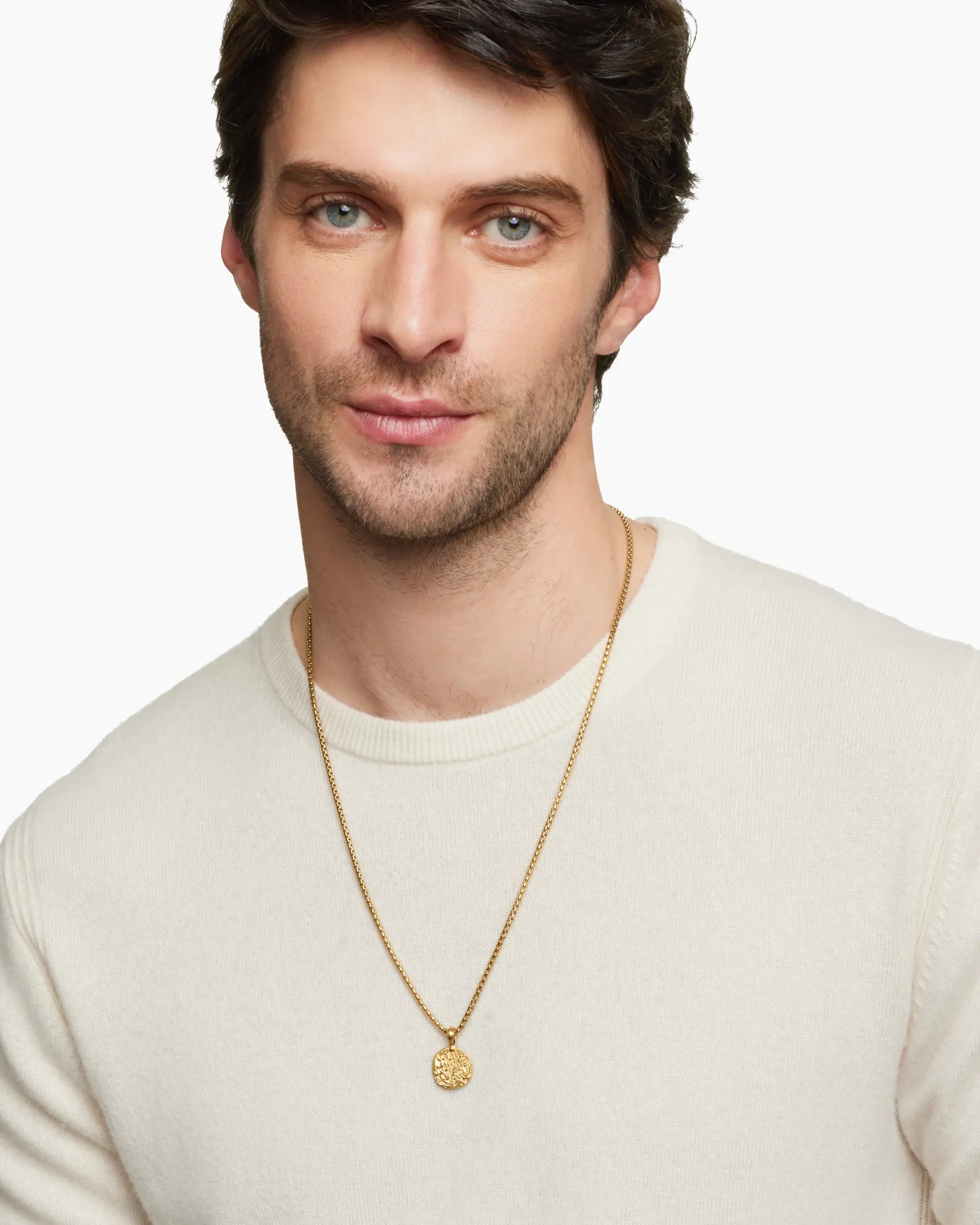 Aquarius Amulet 18K Yellow Gold, 17mm