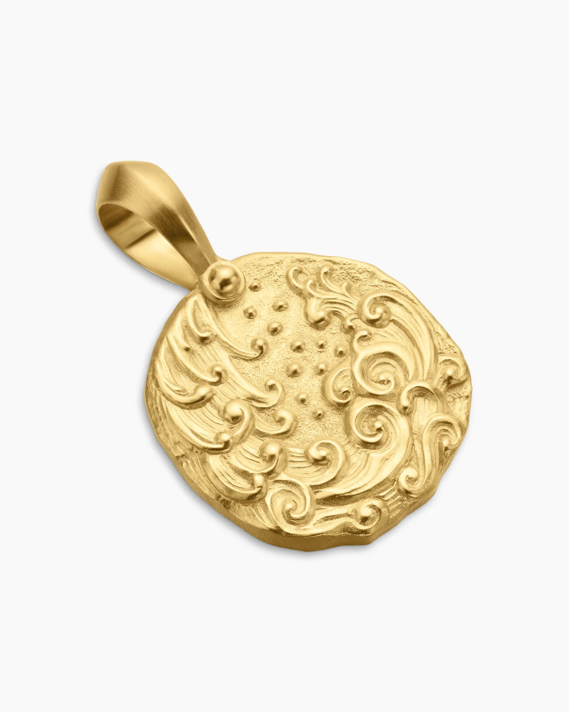 Aquarius Amulet 18K Yellow Gold, 17mm