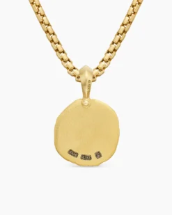 Aquarius Amulet 18K Yellow Gold, 17mm