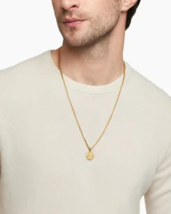 Aquarius Amulet 18K Yellow Gold, 17mm