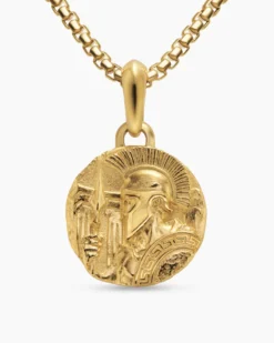 Ares Amulet 18K Yellow Gold, 24mm