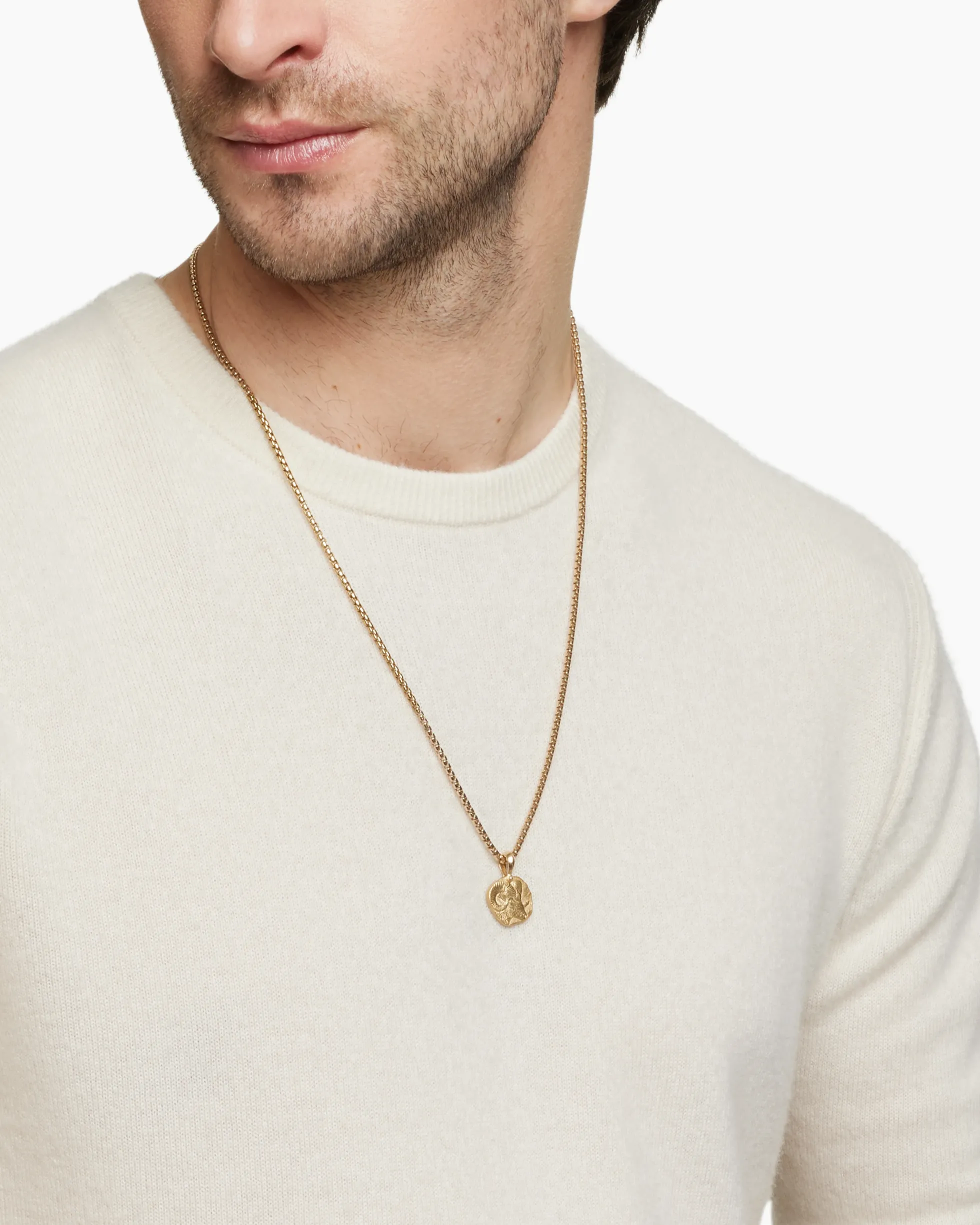 Aries Amulet 18K Yellow Gold, 17mm