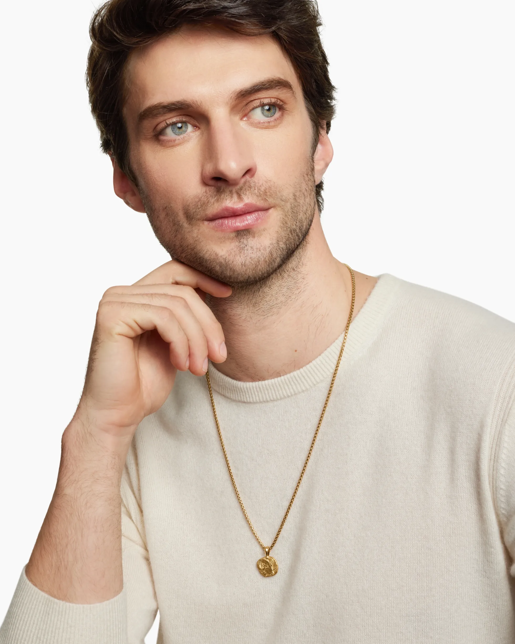 Aries Amulet 18K Yellow Gold, 17mm