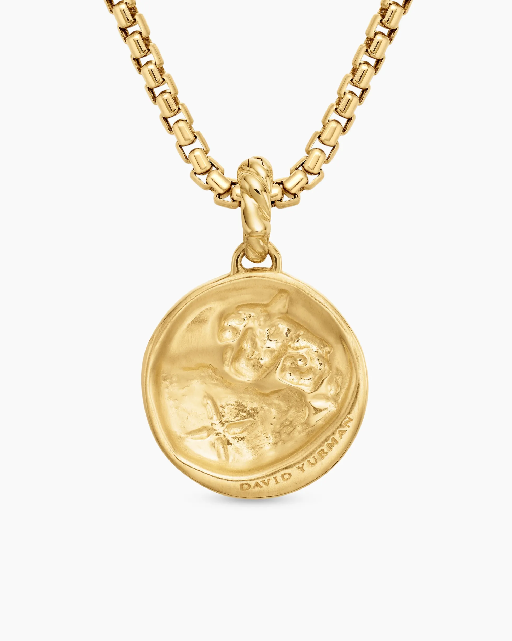 Aries Amulet 18K Yellow Gold with Diamonds, 19mm