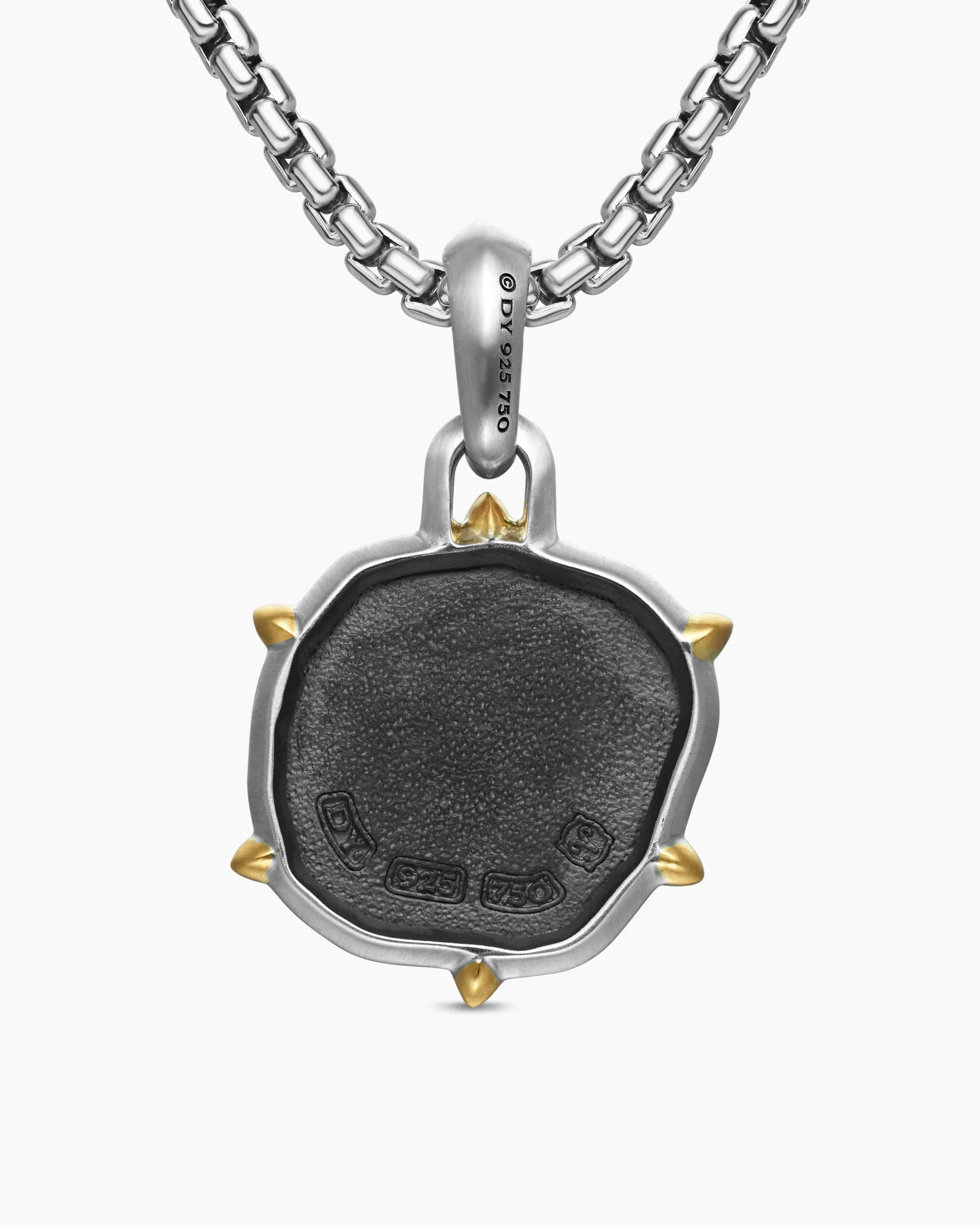 Aries Amulet Sterling Silver with 18K Yellow Gold, 23mm