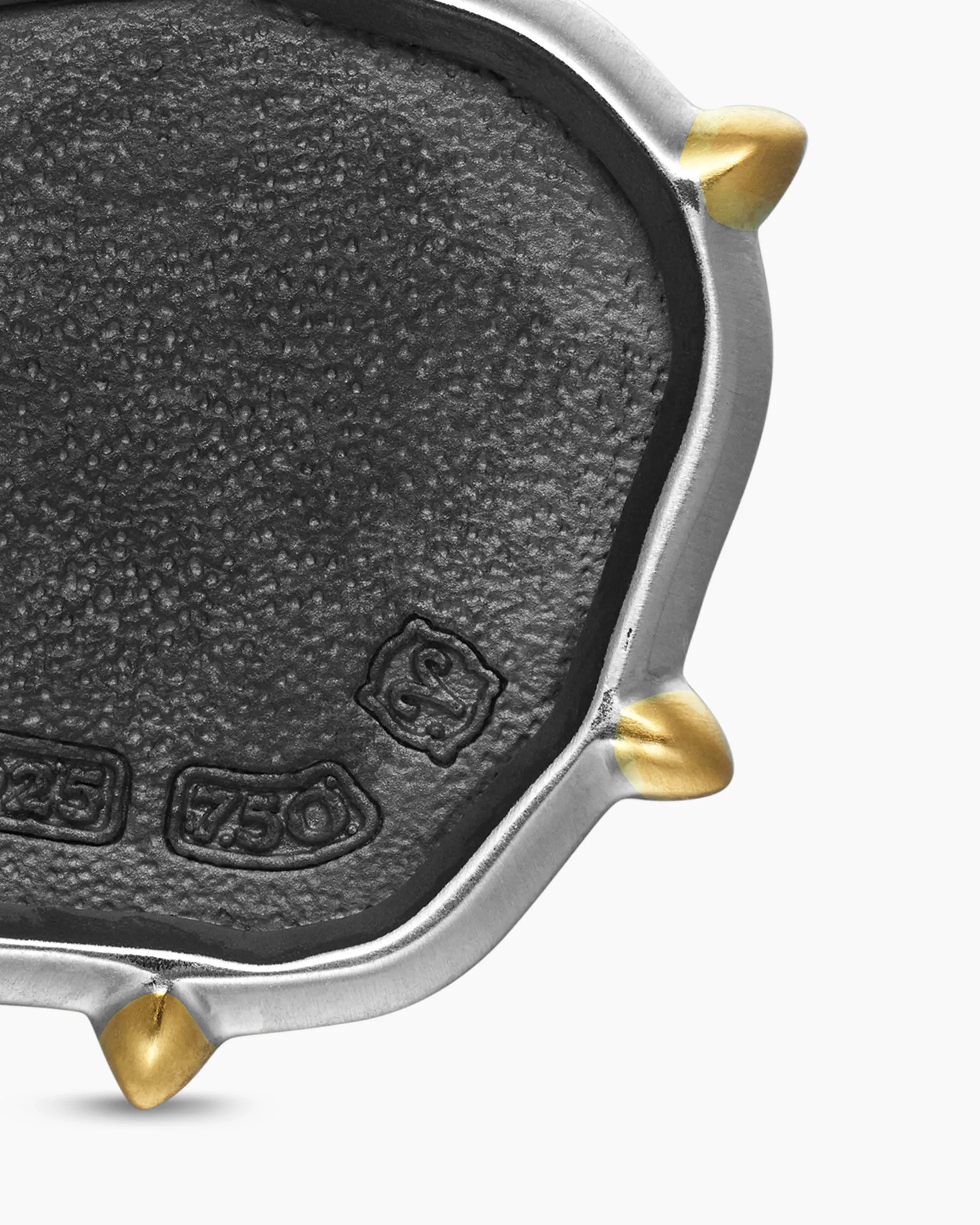 Aries Amulet Sterling Silver with 18K Yellow Gold, 23mm