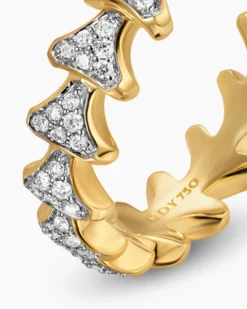 Armory® Band Ring 18K Yellow Gold with Diamonds, 6.2mm