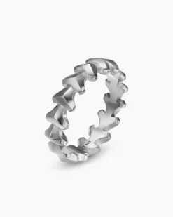 Armory® Band Ring Sterling Silver, 6.2mm