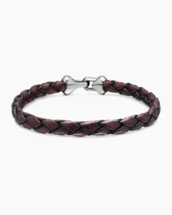 Armory® Bracelet Brown Leather with Sterling Silver, 10.7mm