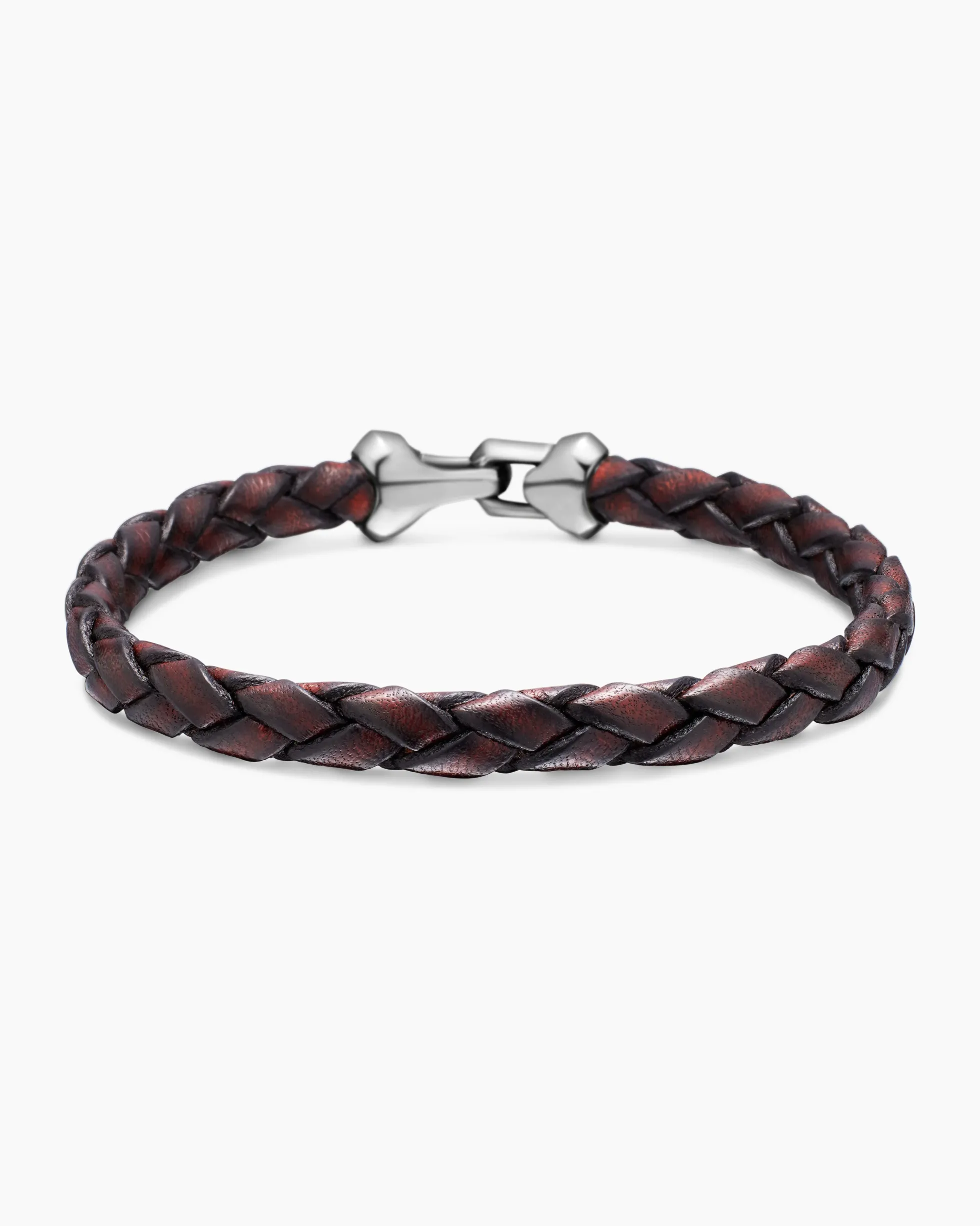 Armory® Bracelet Brown Leather with Sterling Silver, 10.7mm