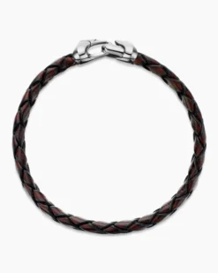 Armory® Bracelet Brown Leather with Sterling Silver, 10.7mm