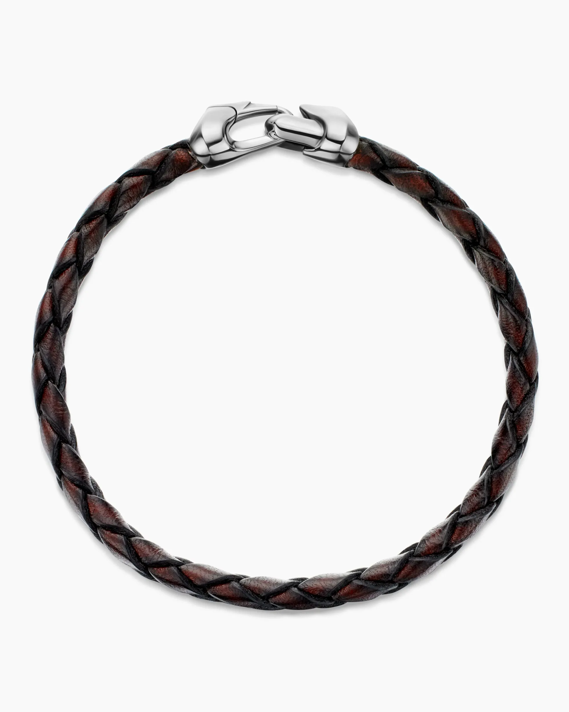 Armory® Bracelet Brown Leather with Sterling Silver, 10.7mm