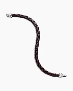Armory® Bracelet Brown Leather with Sterling Silver, 10.7mm