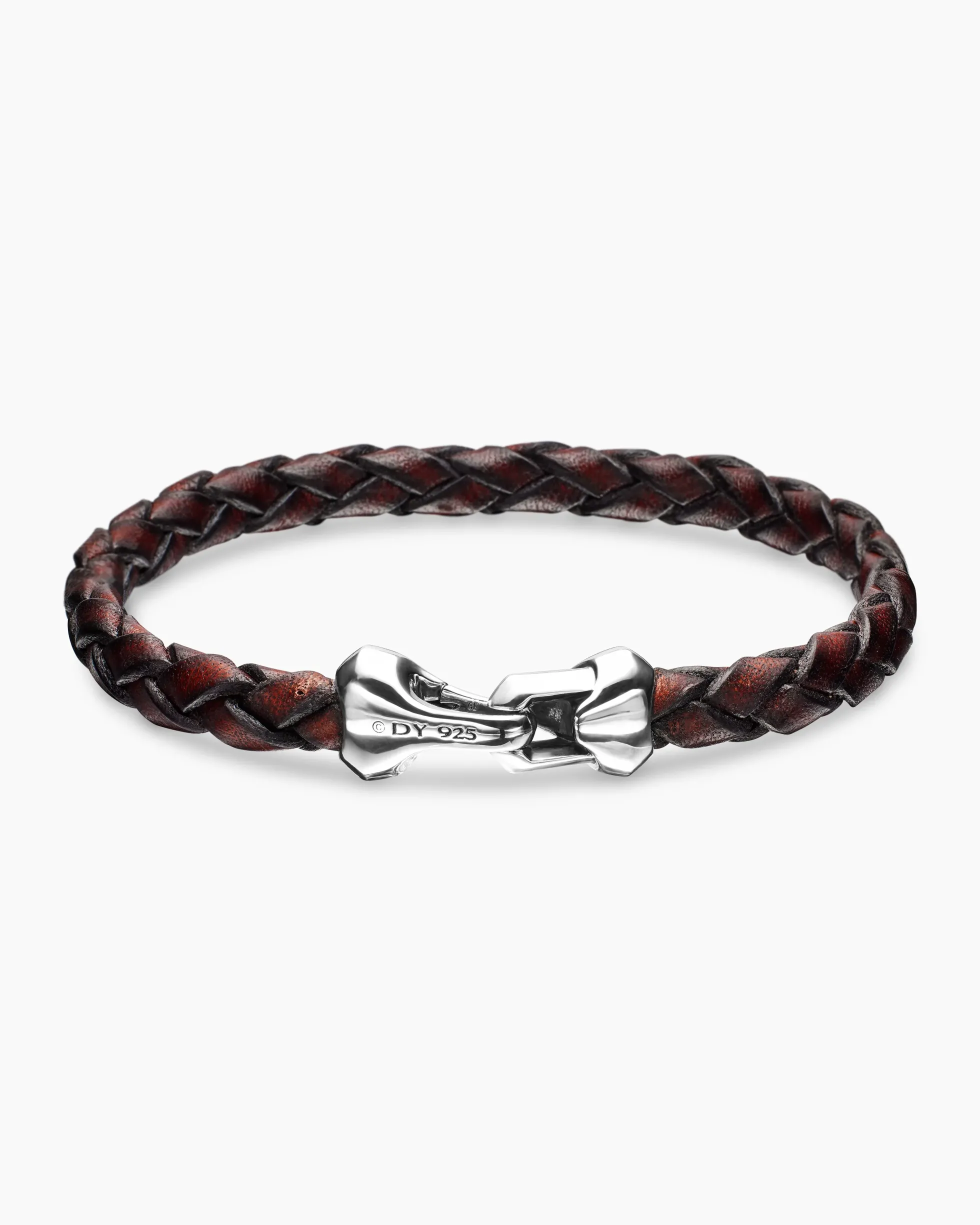 Armory® Bracelet Brown Leather with Sterling Silver, 10.7mm