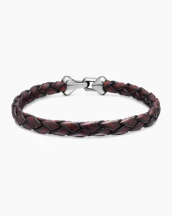 Armory® Bracelet Brown Leather with Sterling Silver, 10.7mm