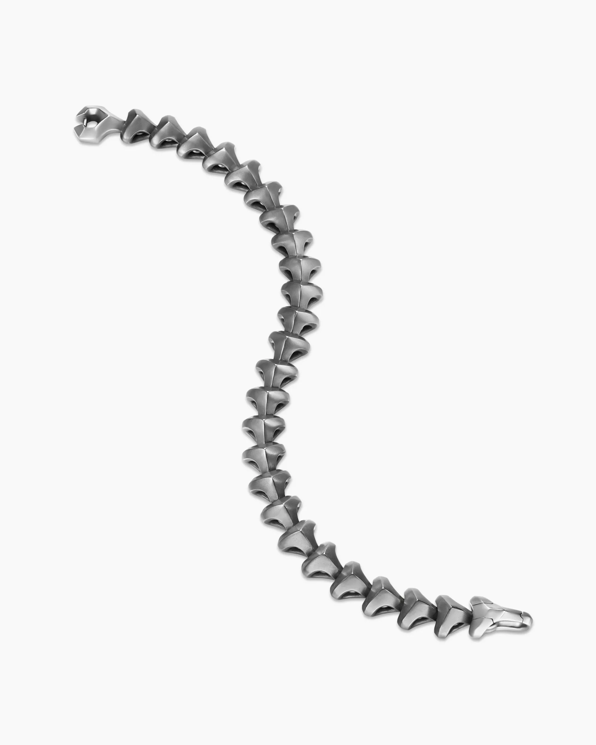 Armory® Link Bracelet Anthracite Titanium with Sterling Silver, 9.5mm