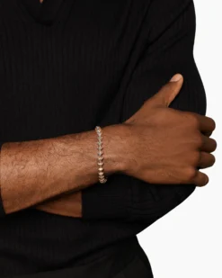 Armory® Link Bracelet 18K Rose Gold with Cognac Diamonds, 7.5mm