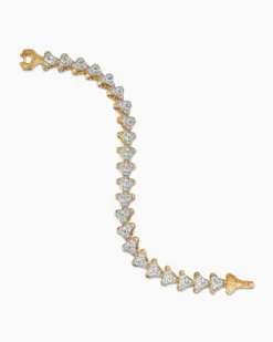 Armory® Link Bracelet 18K Yellow Gold with Diamonds, 9.5mm