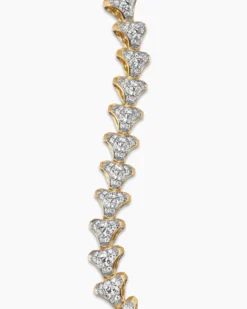 Armory® Link Bracelet 18K Yellow Gold with Diamonds, 9.5mm