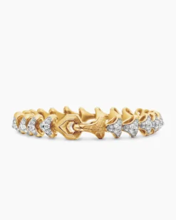 Armory® Link Bracelet 18K Yellow Gold with Diamonds, 9.5mm