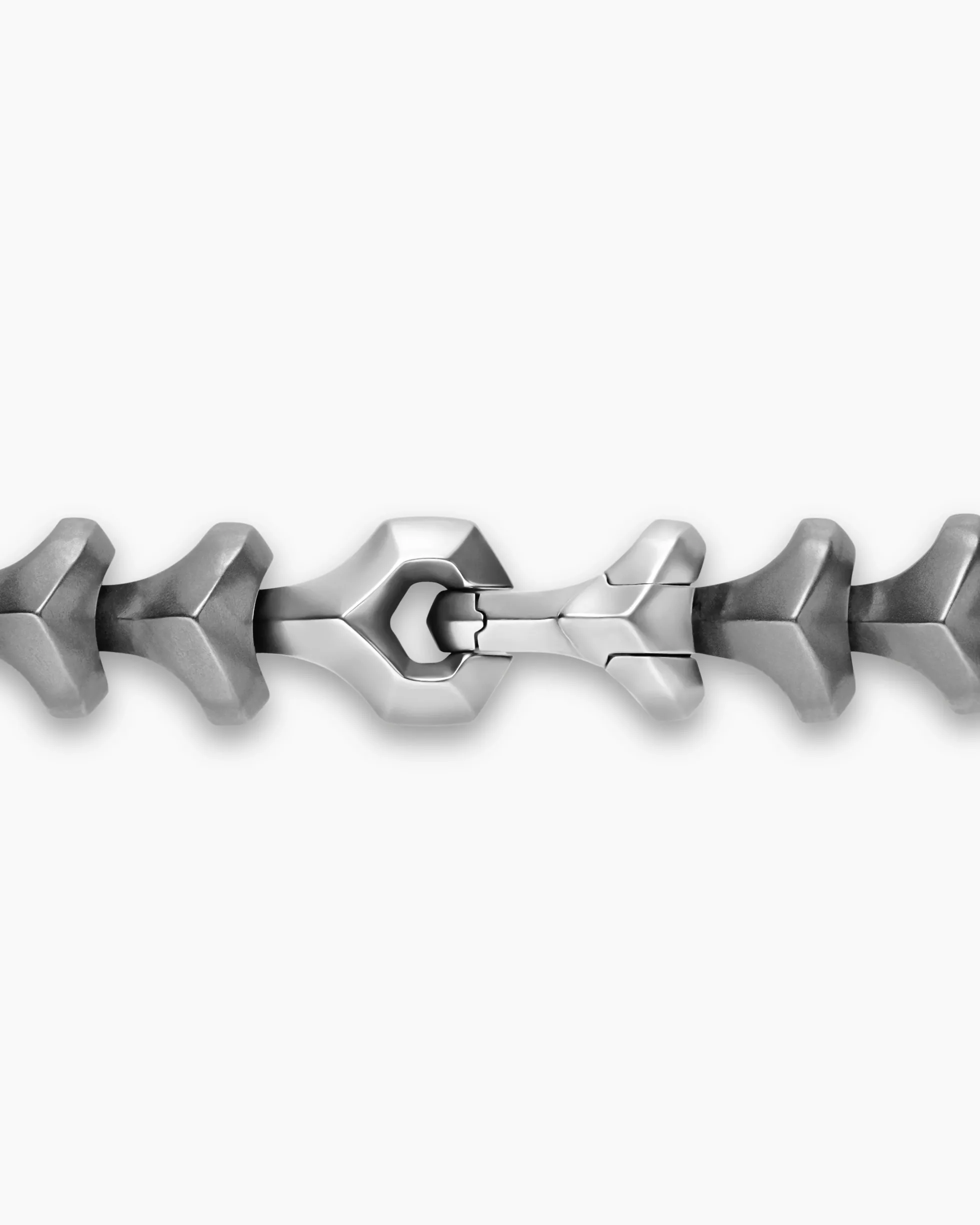 Armory® Necklace Anthracite Titanium with Sterling Silver, 9.5mm