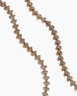 Armory® Necklace 18K Rose Gold with Cognac Diamonds, 7.5mm
