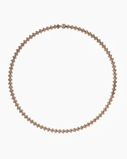 Armory® Necklace 18K Rose Gold with Cognac Diamonds, 7.5mm