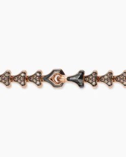 Armory® Necklace 18K Rose Gold with Cognac Diamonds, 7.5mm