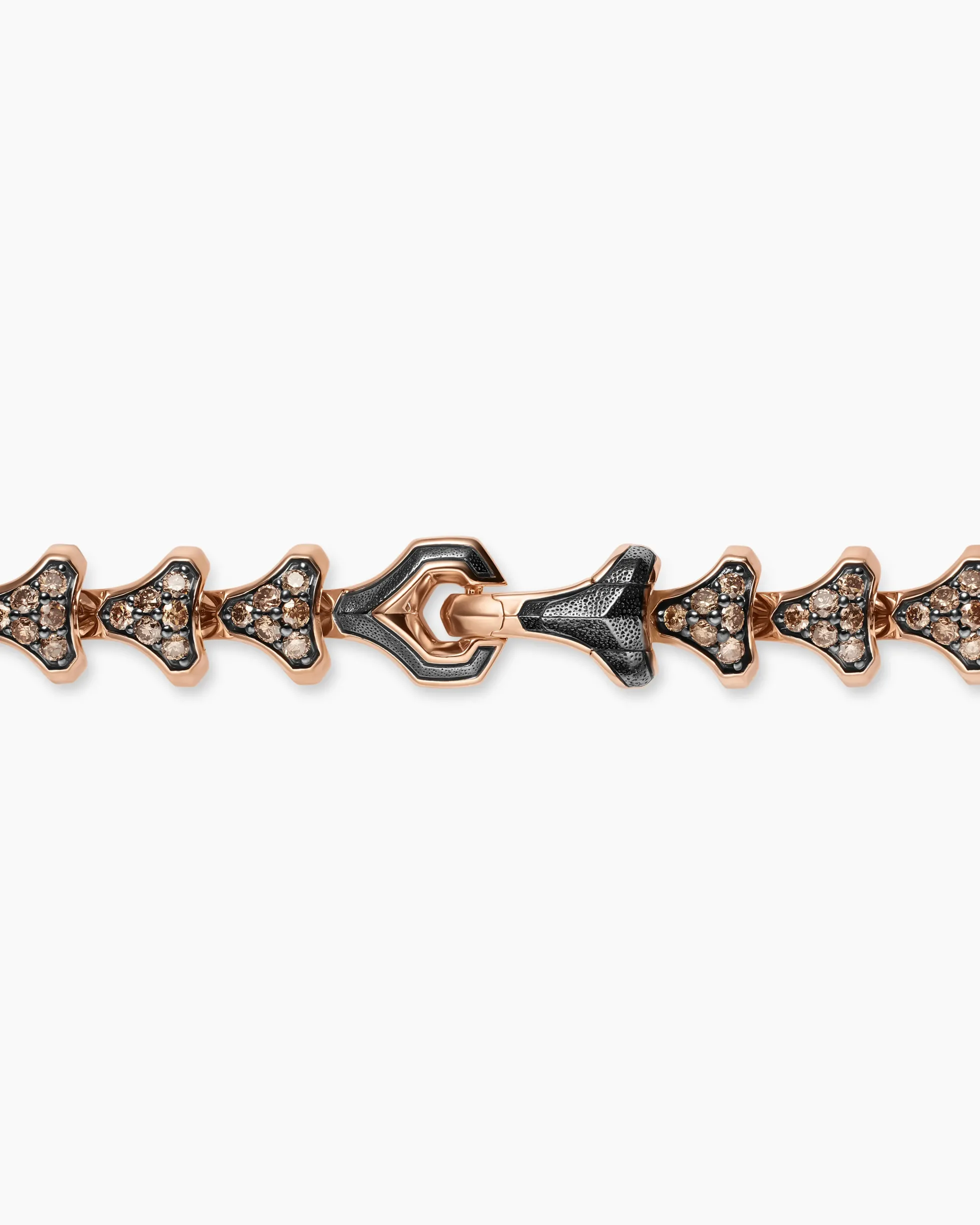 Armory® Necklace 18K Rose Gold with Cognac Diamonds, 7.5mm