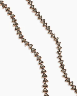 Armory® Necklace 18K Rose Gold with Cognac Diamonds, 9.5mm