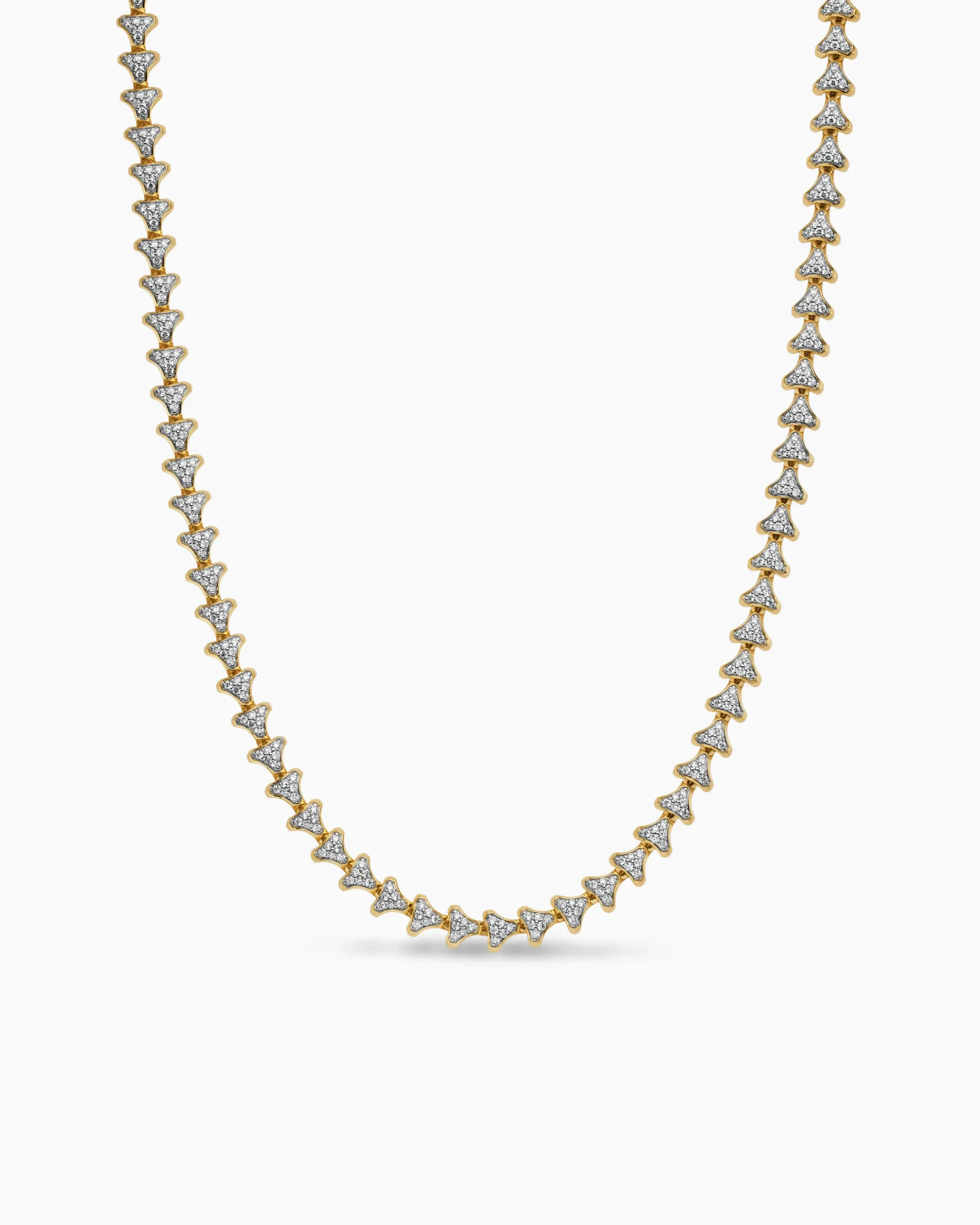 Armory® Necklace 18K Yellow Gold with Diamonds, 7.5mm