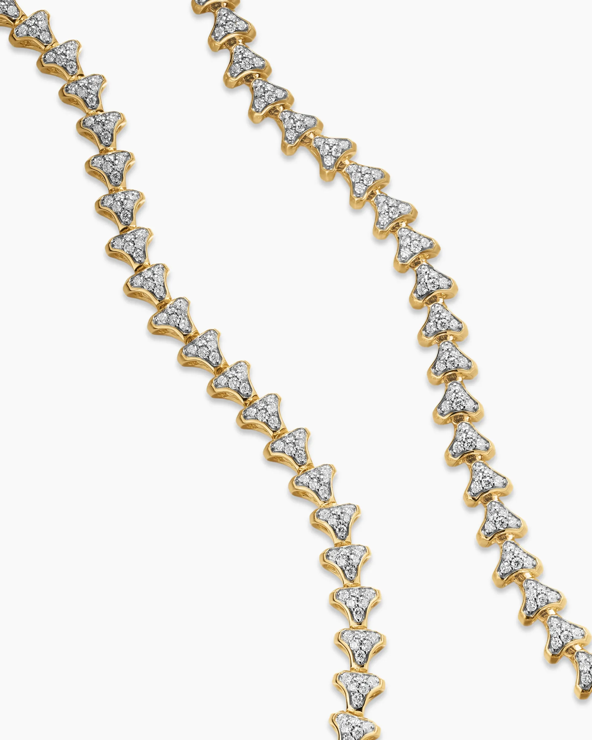 Armory® Necklace 18K Yellow Gold with Diamonds, 7.5mm