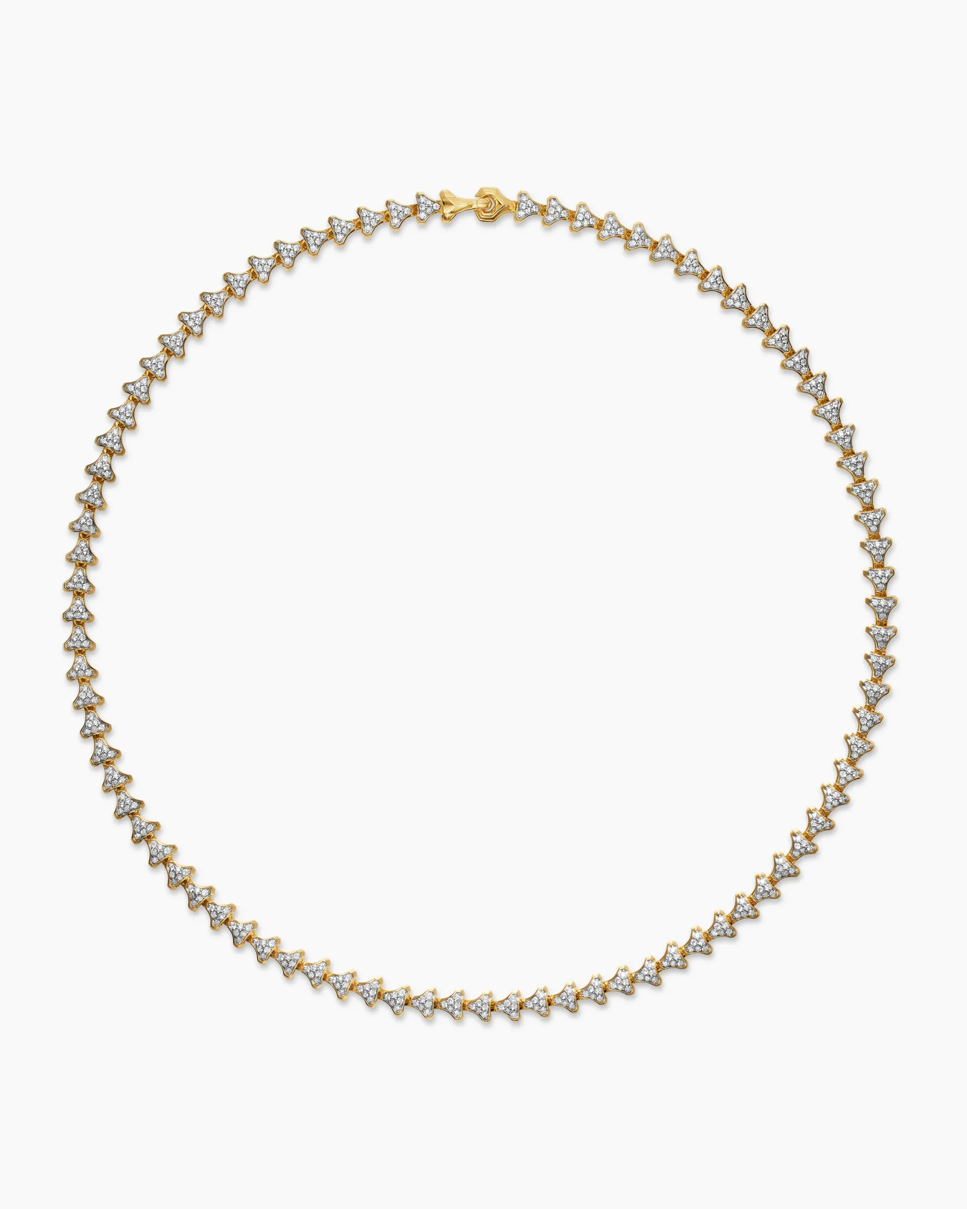 Armory® Necklace 18K Yellow Gold with Diamonds, 7.5mm