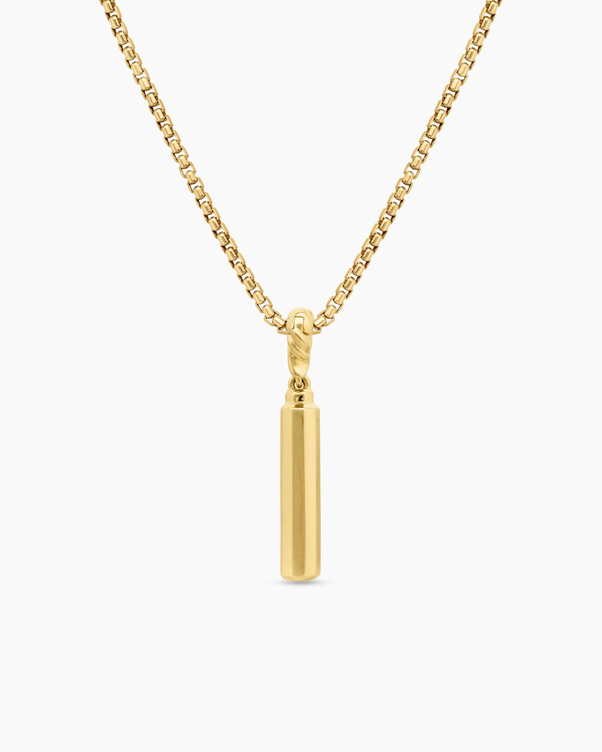 Barrel Amulet 18K Yellow Gold with Diamonds, 20mm