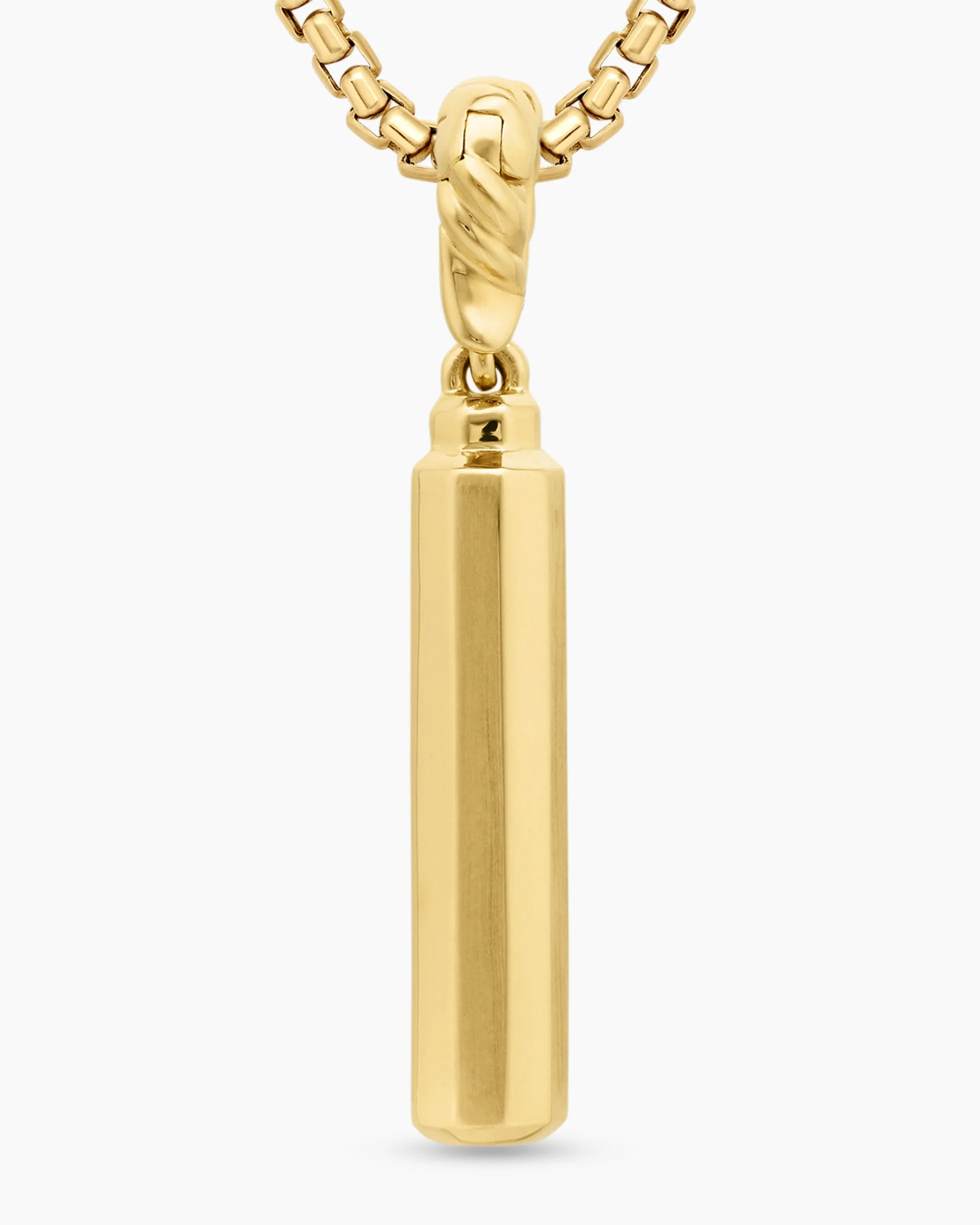 Barrel Amulet 18K Yellow Gold with Diamonds, 20mm