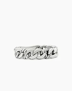 Belmont® Curb Link Band Ring Sterling Silver, 5mm