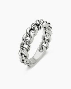 Belmont® Curb Link Band Ring Sterling Silver, 5mm